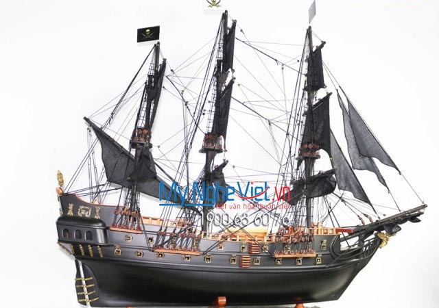 Mô hình tàu thuyền chiến cổ Black Pearl (Thân 80cm) MNV-TB17
