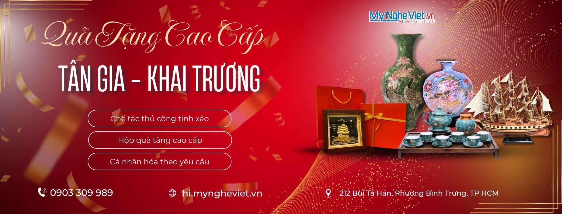 Banner Tân gia khai trương
