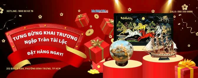 Banner Tân gia khai trương