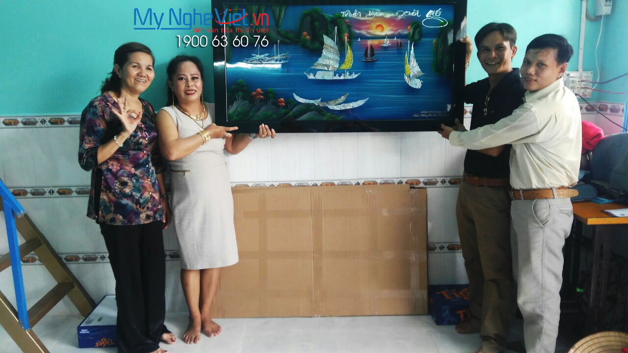 Tranh Sơn Mài Thuận Buồm Xuôi Gió MNV-TSM7139