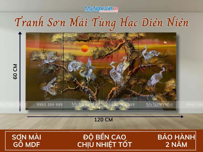 Tranh Tùng Hạc Diên Niên 