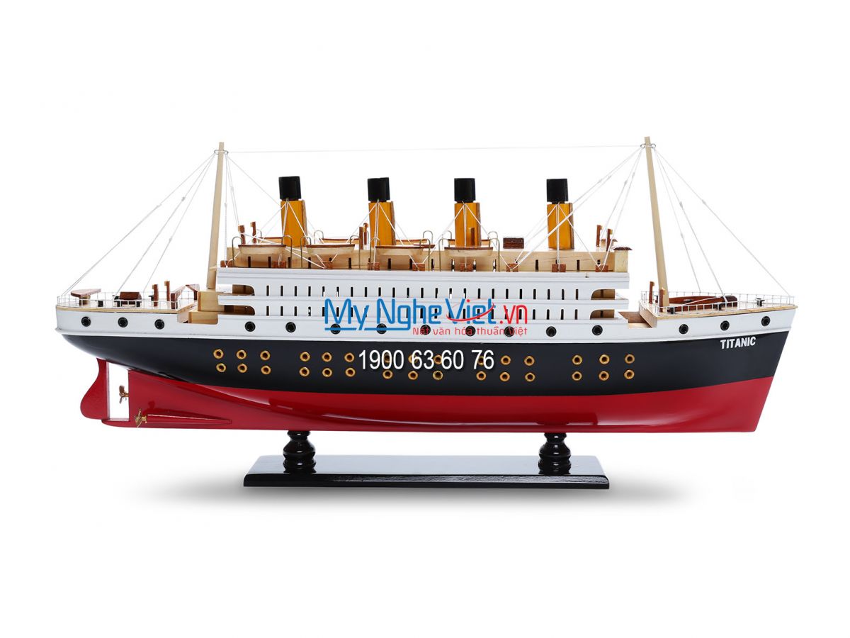 Mô hình du thuyền Titanic sơn (thân 80cm) MNV-TB10A